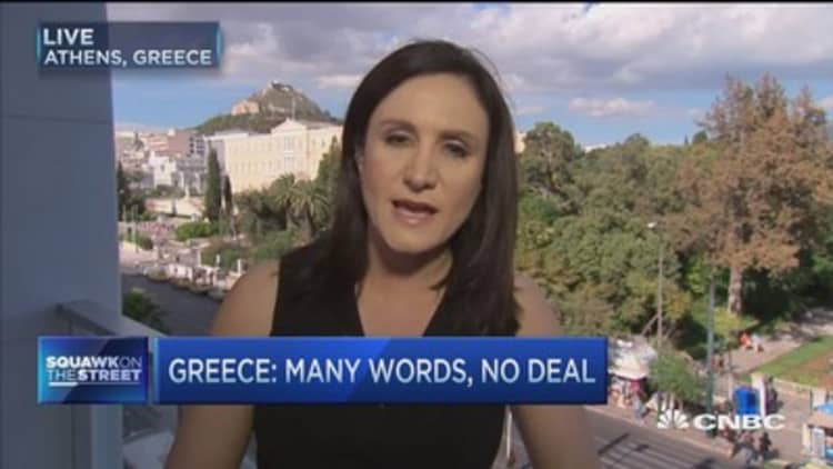 Greece: Many words, no deal  