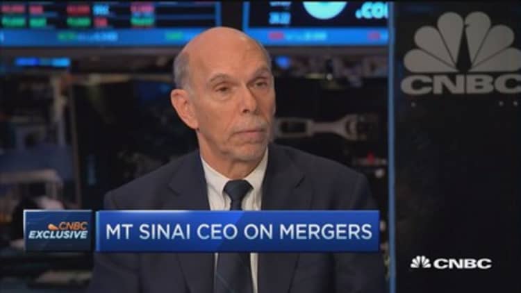 Mount Sinai CEO: Consolidation potentially dangerous 