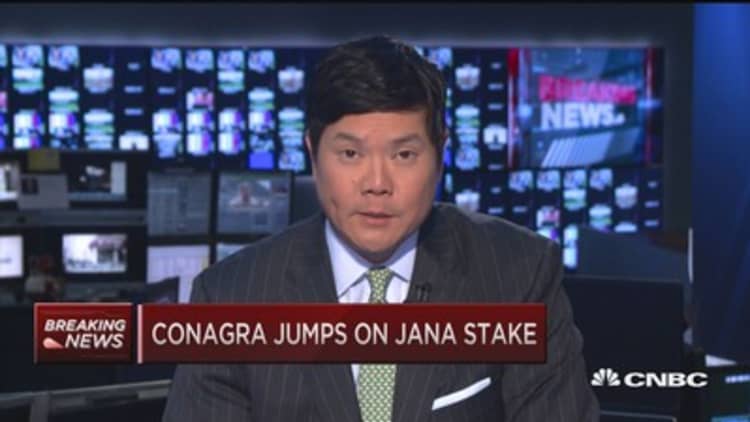 ConAgra jumps on Jana stake