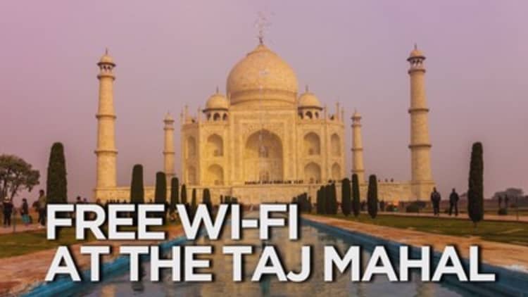 Free wifi now available at the Taj Mahal
