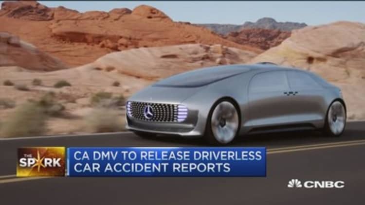 Driverless car speed bump