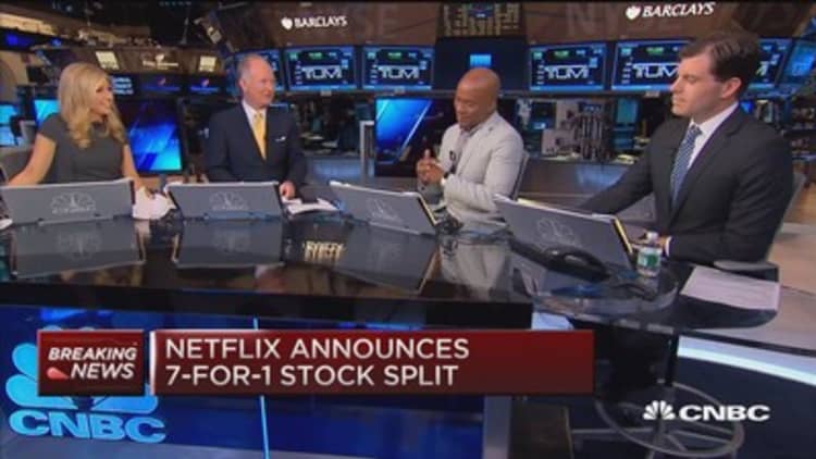 Netflix announces 7 for 1 stock split