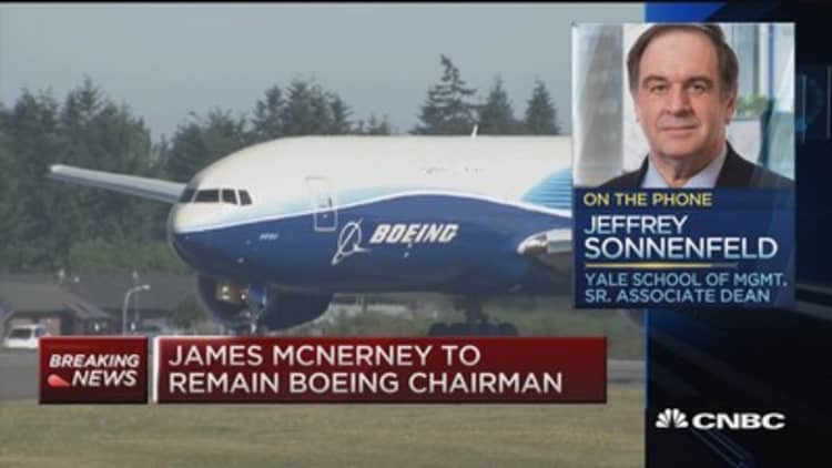Smooth transition for Boeing: Sonnenfeld