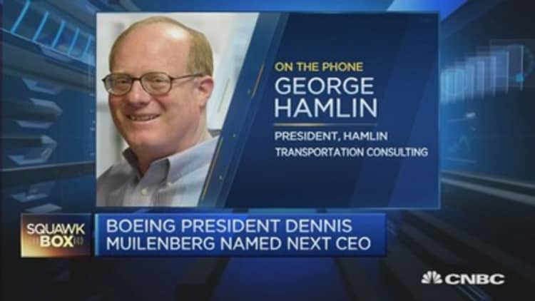 Boeing names Dennis Muilenburg as new CEO