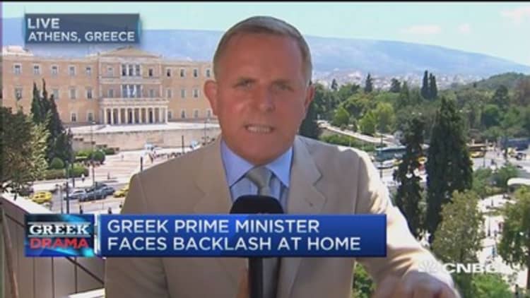 Greek PM faces backlash at home
