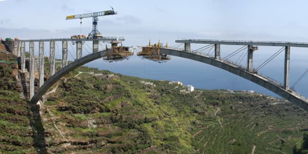 Staggering construction projects by Spanish companies