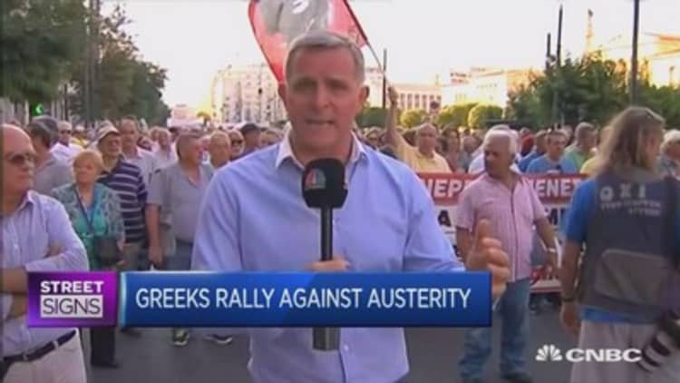 Tensions continue to run high in Greece