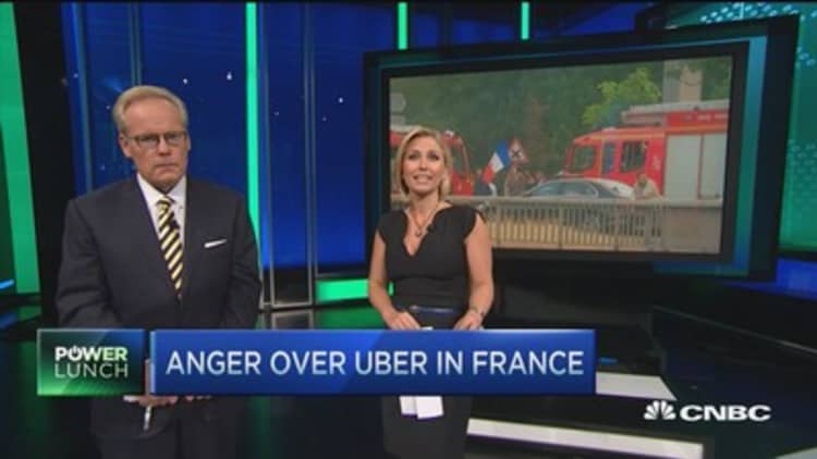 Anger over Uber in France