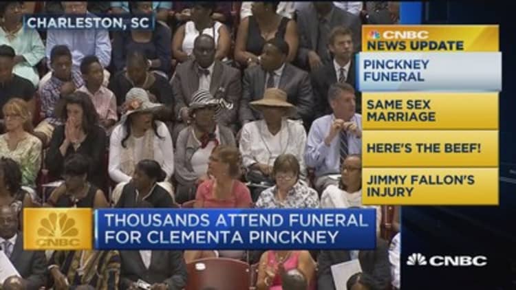 CNBC update: Funeral for Clementa Pinckney