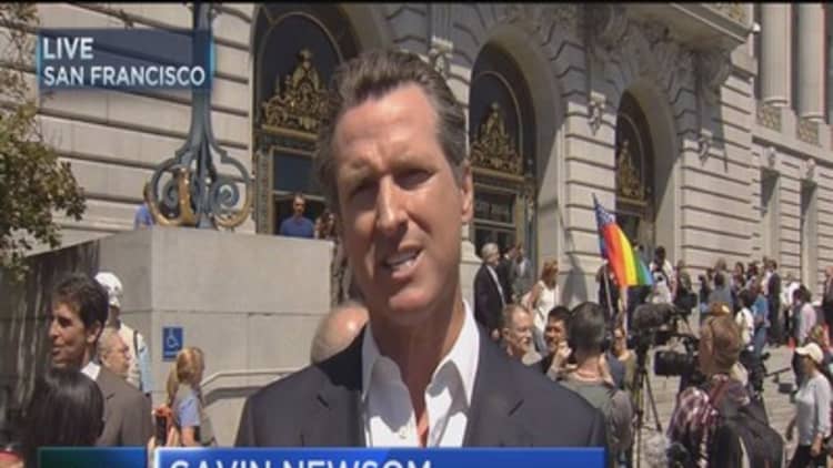 San Francisco celebrates gay marriage ruling