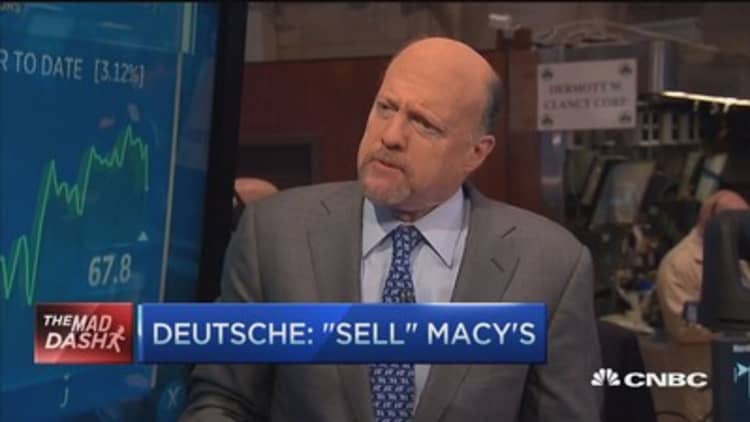 Cramer's Mad Dash: Sell Macy's, buy Tesla?