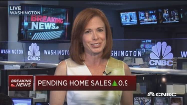 Pending home sales up 0.9%