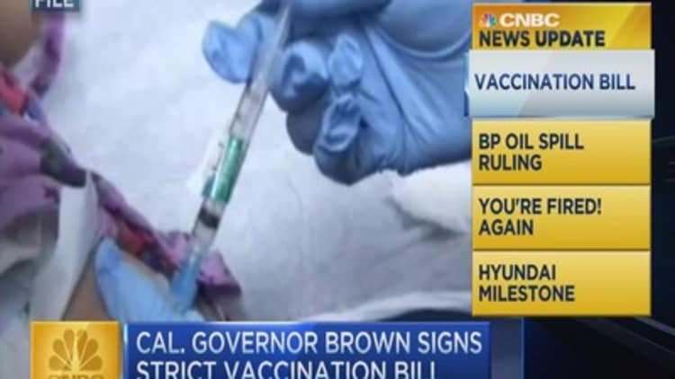 CNBC update: Vaccination bill