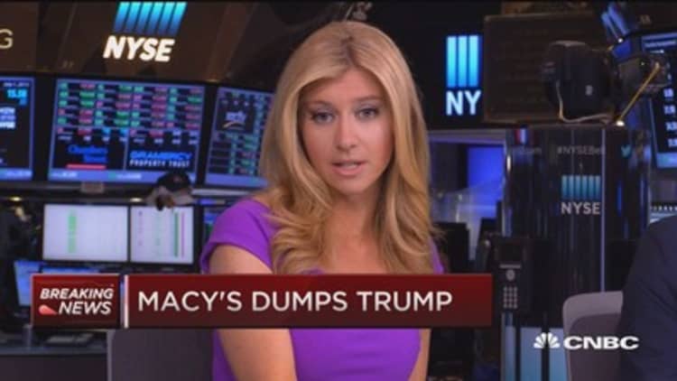 Macy's dumps Donald Trump