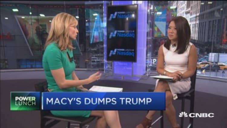 Macy's dumps Trump