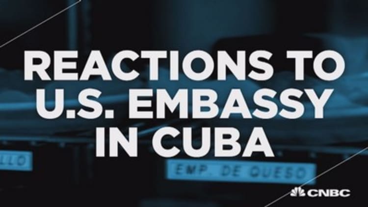 Cuban-Americans react to embassy openings