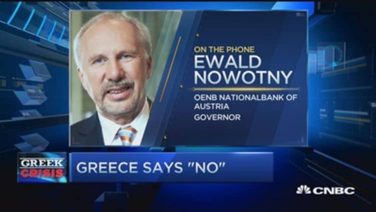 ECB's Nowotny: All have an interest in keeping Greece in euro