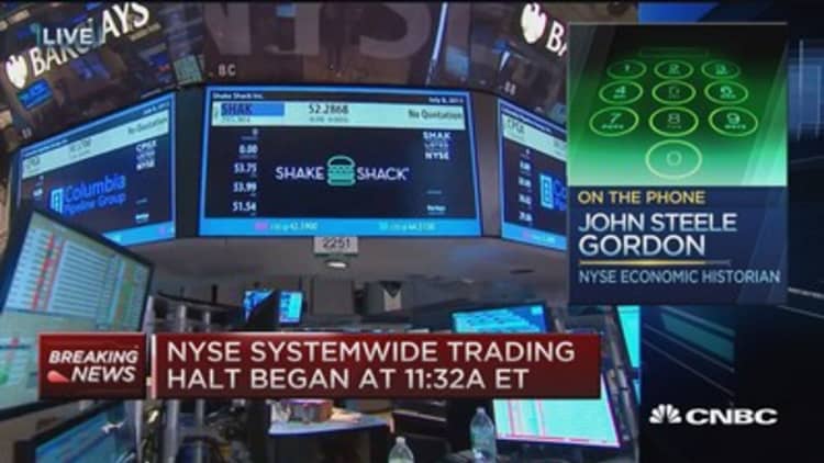 NYSE economic historian on trading halt