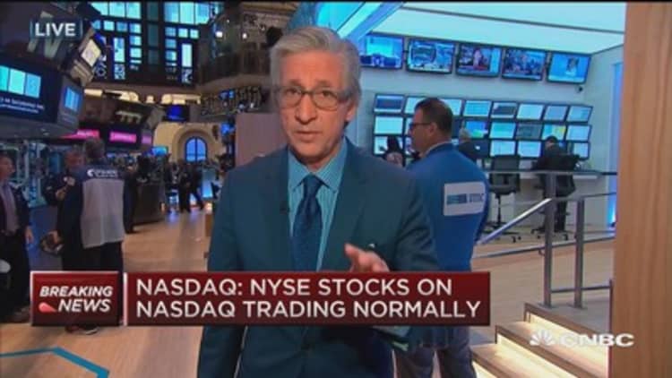 NYSE canceling all open orders