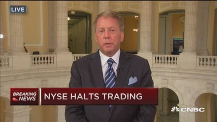 CME's Duffy: Very long time for NYSE to be down