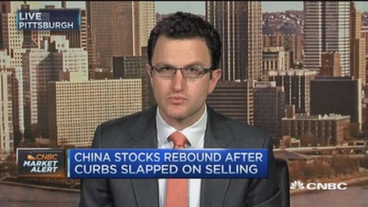 China stocks bounce after selling curbs