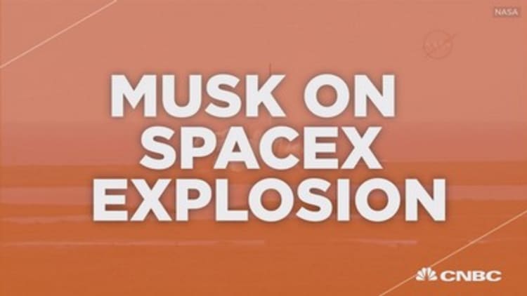 Elon Musk talks Tesla and SpaceX explosion