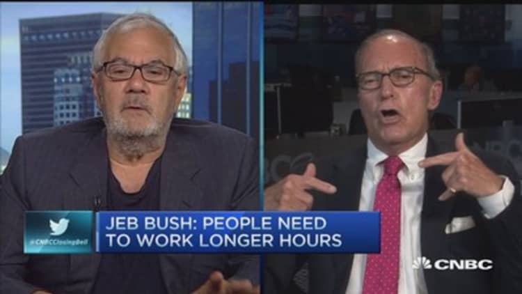 Jeb Bush: People need to work longer hours 