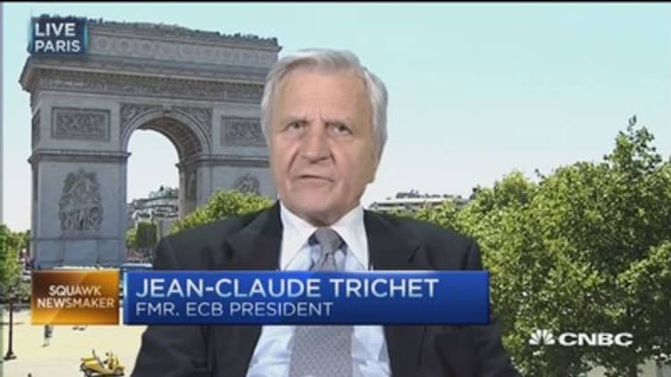 Trichet remains 'prudent' on Greece's 'game of chicken'