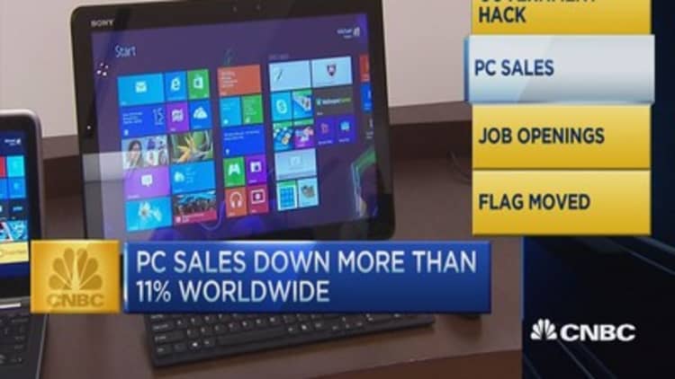 CNBC update: PC sales drop 