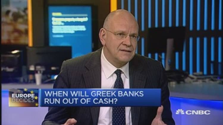 When will Greek banks run out of money?