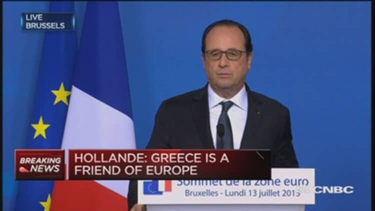 Greece is a friend of Europe: Hollande