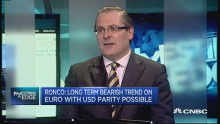 Ronco: Long term bearish trend on euro 