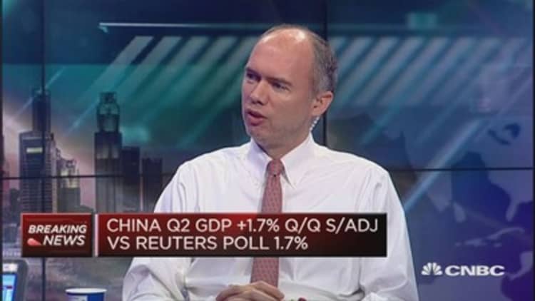 Why are China stocks down after above-view GDP?