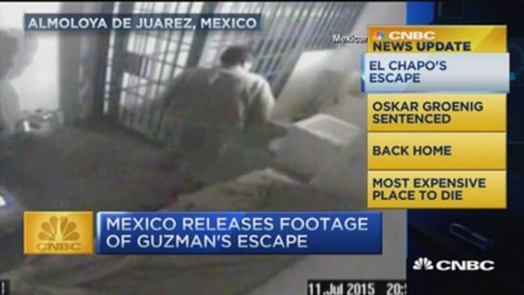 CNBC update: Mexico releases footage of Guzman's escape