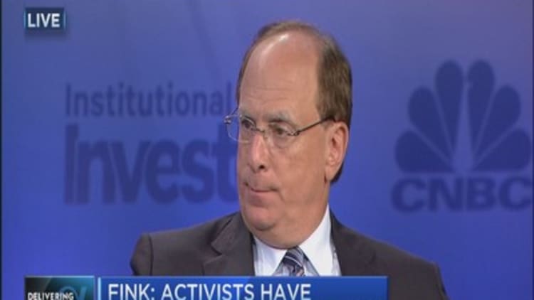 Larry Fink: There is a big role for activism