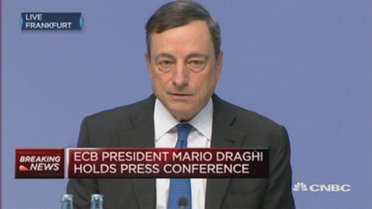 Asset purchases continue to proceed smoothly: Draghi