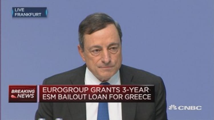 Things have changed in Greece: Draghi