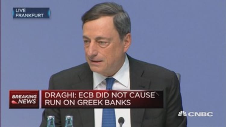 Debt relief is necessary for Greece: Draghi