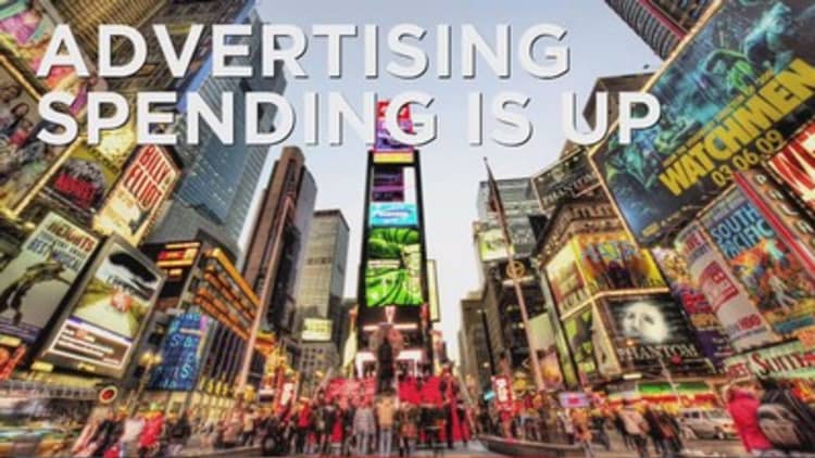 Advertisting spending is up
