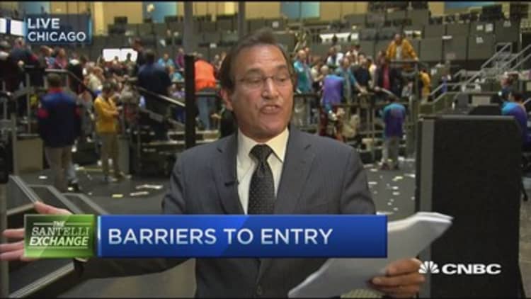Santelli Exchange: Barriers to entry 