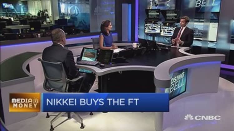 Nikkei to buy the FT for £844 million