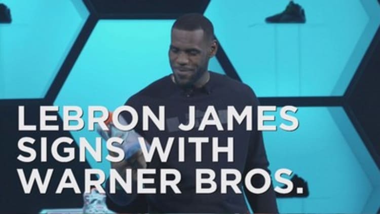 LeBron James signs with Warner Bros