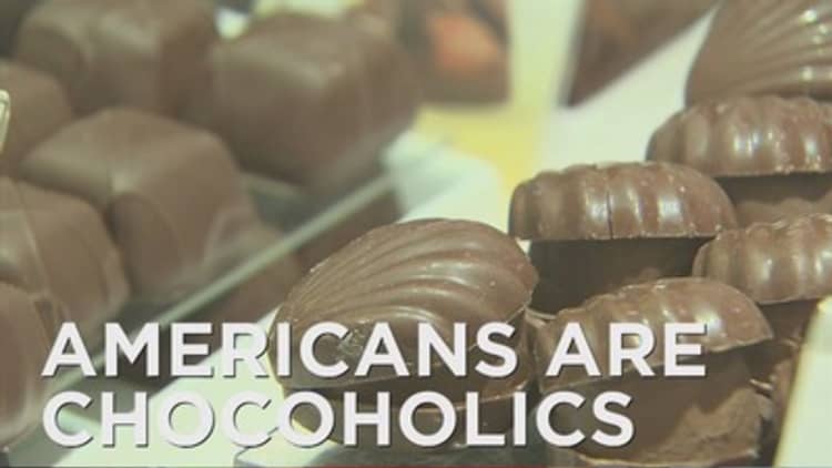 Americans are major chocoholics