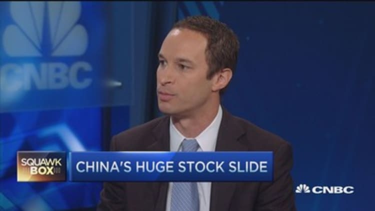 China stocks tank on weak data