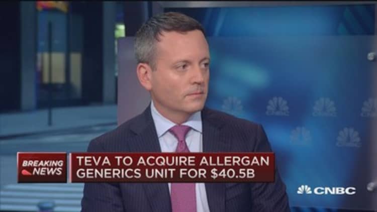 Teva made smart decision to move to us: Allergan CEO