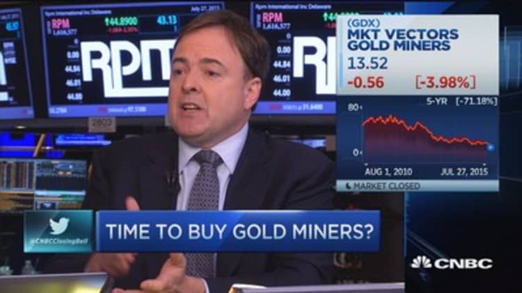 Time to buy gold miners?