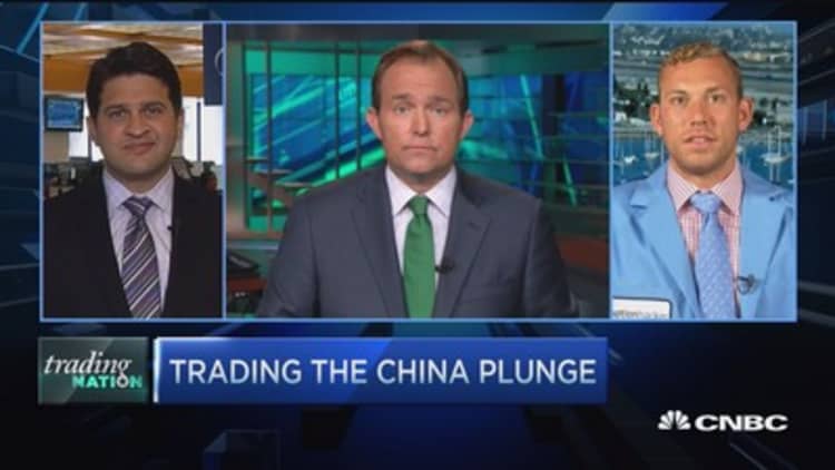 Trading the China plunge 