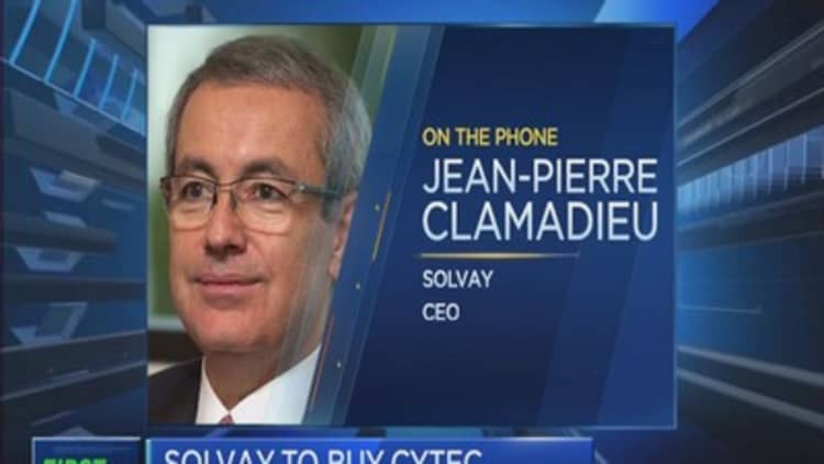 Cytec is 'very attractive' next step: Solvay CEO