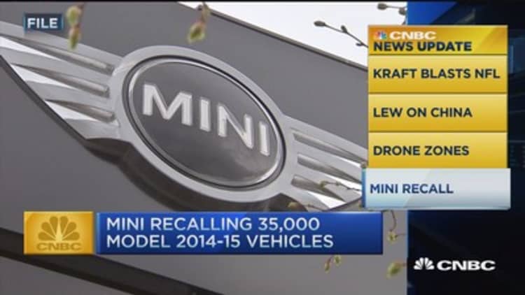 CNBC update: BMW mini recall 