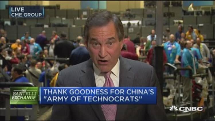 Santelli: The only reason China isn't kicking our butt